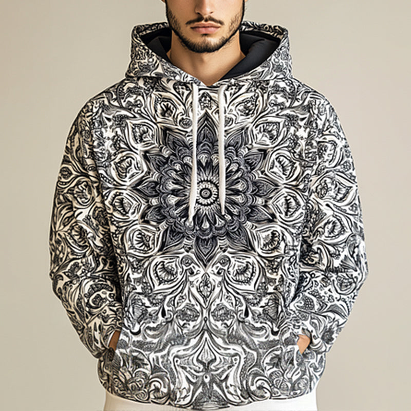Daily Leisure Printed Hoodie