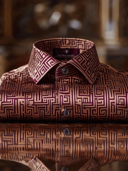 Men's Vintage Luxury Long Sleeve Shirt