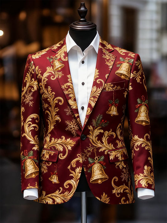 Men's Business Casual Christmas Suit Outerwear