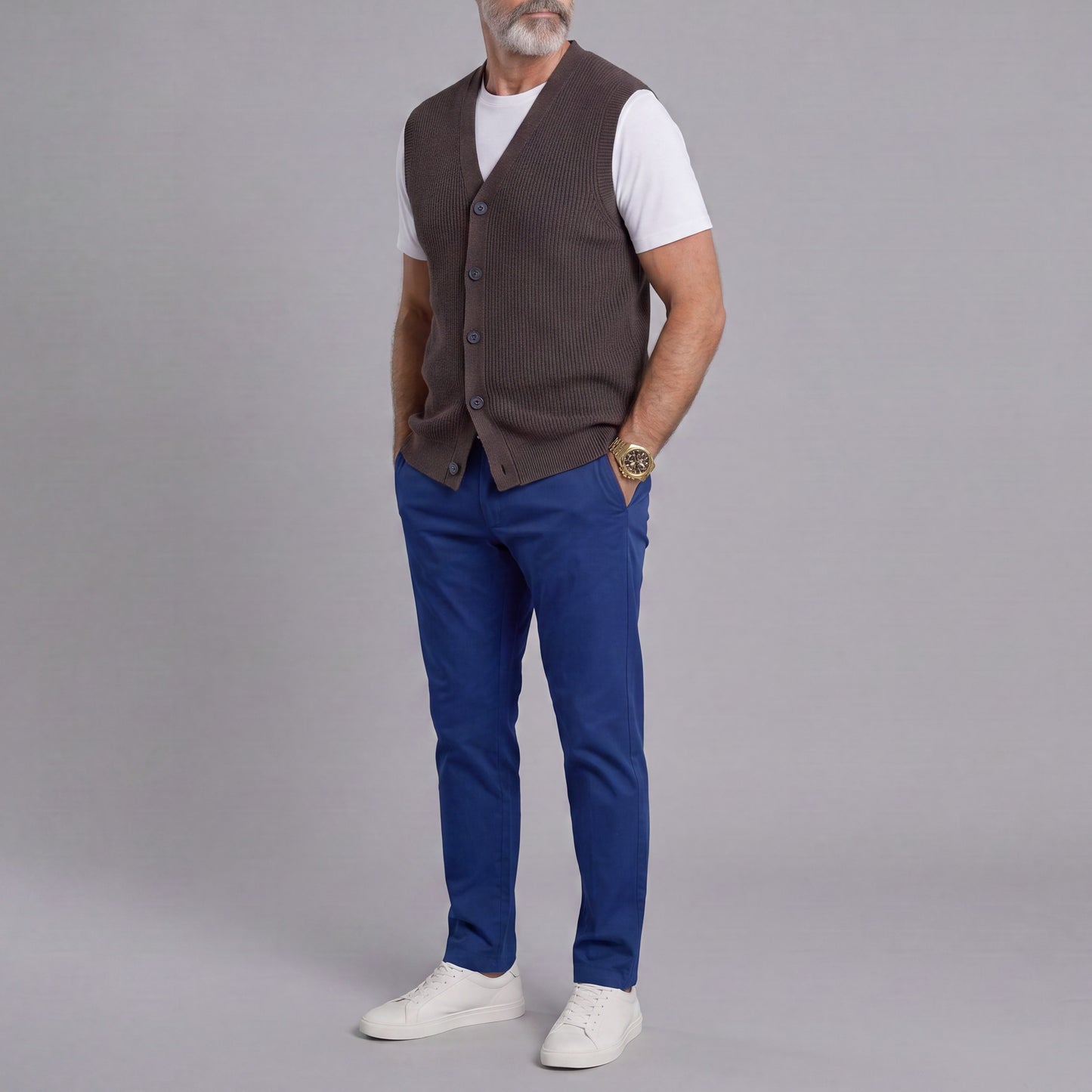 Men's Fall/Winter Casual Textured Knit Cardigan