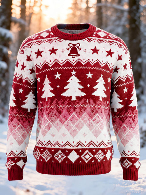 Men's Retro Casual Christmas Art Ugly Sweater