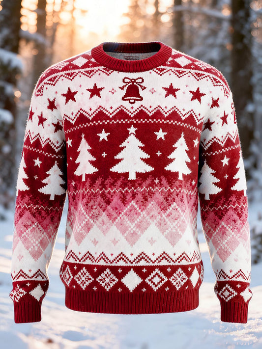 Men's Retro Casual Christmas Art Ugly Sweater