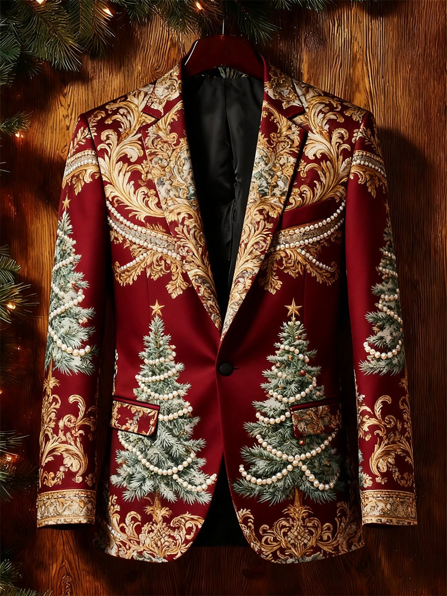 Men's Business Casual Christmas Suit Outerwear