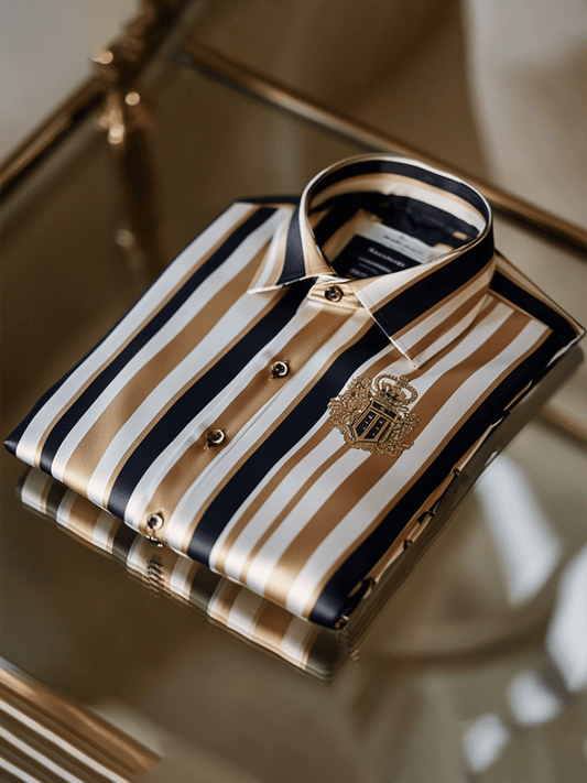 Men's Satin Luxe Long Sleeve Button Down Shirt