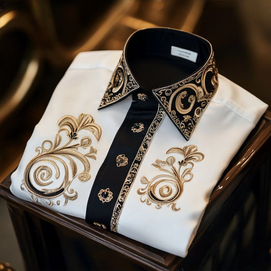 Luxury Premium High Elasticity Shirt Business Casual Out Vacation Long Sleeve Shirt