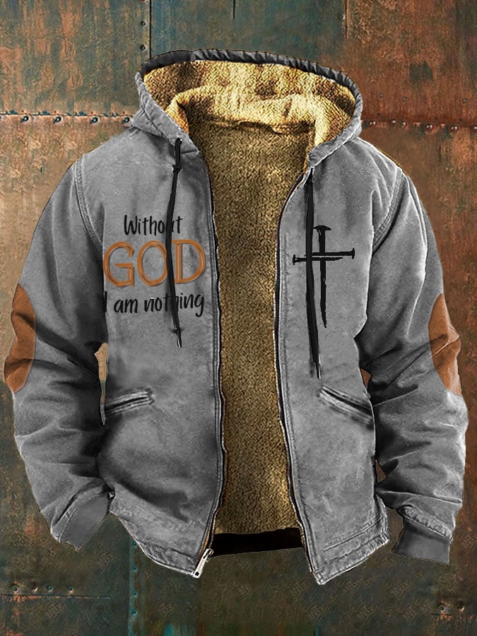 Men's Faith in God Fleece Jacket Multicolor