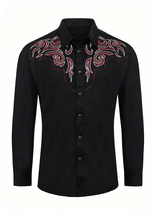 Men's Western Cowboy Business Casual Shirt