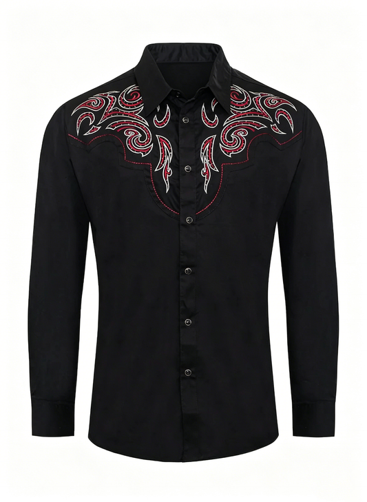 Men's Western Cowboy Business Casual Shirt