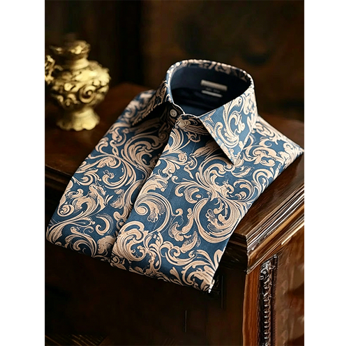 Business Casual Print Shirt