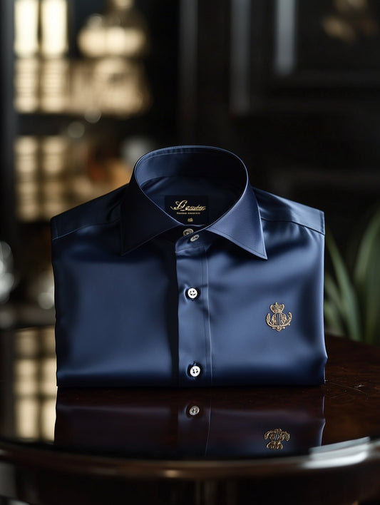Men's Baroque Short Sleeve Button-Down Shirt