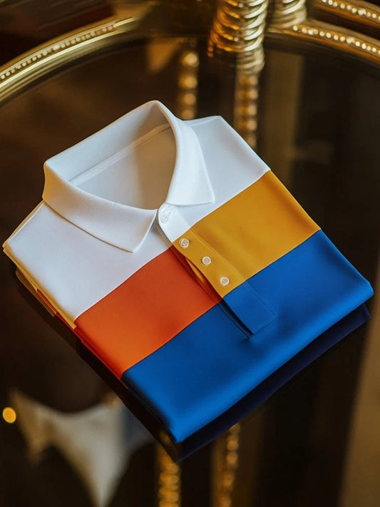 Men's Business Short Sleeve Polo Shirt