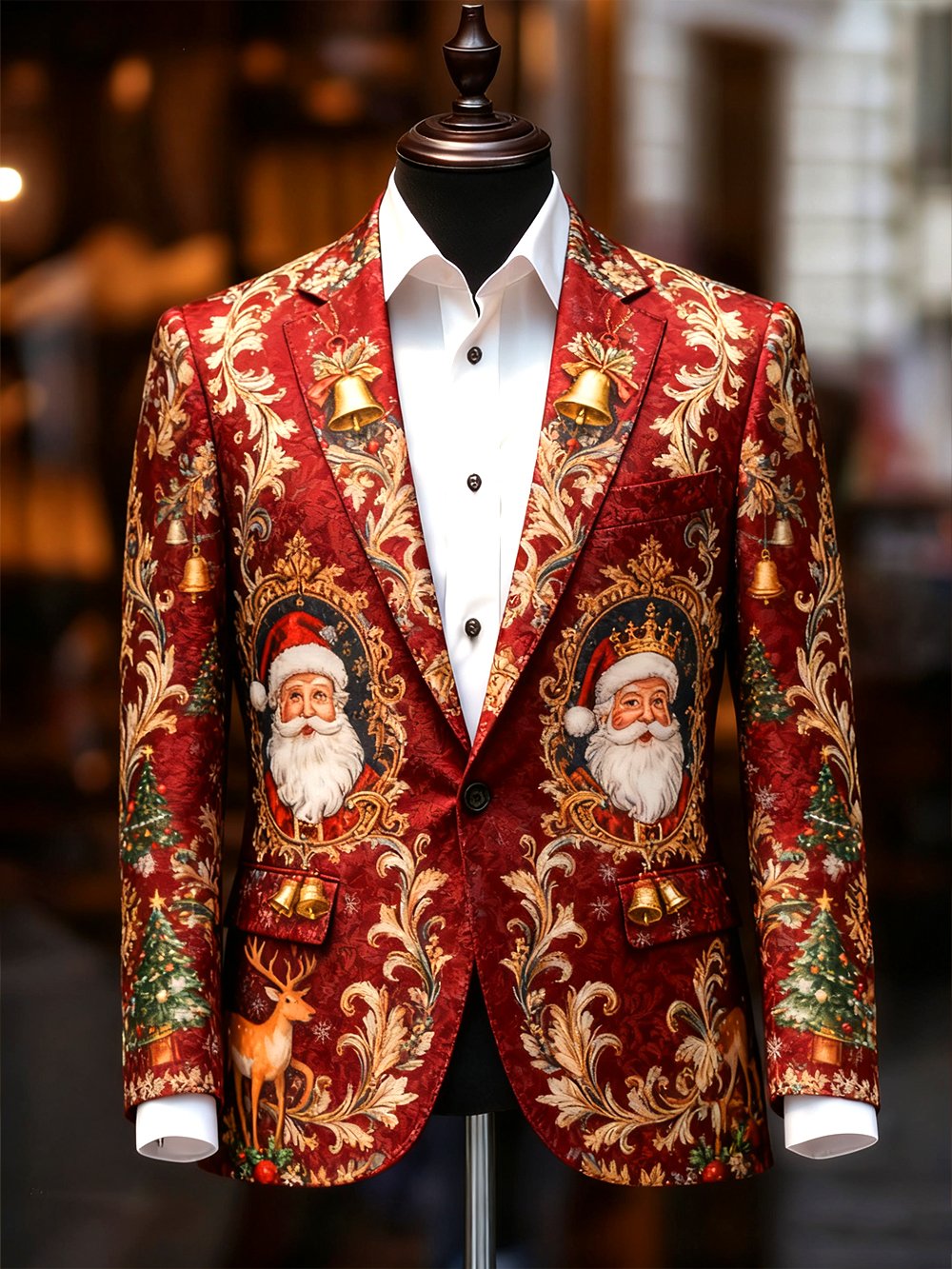 Men's Business Casual Christmas Suit Outerwear