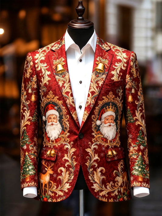 Men's Business Casual Christmas Suit Outerwear
