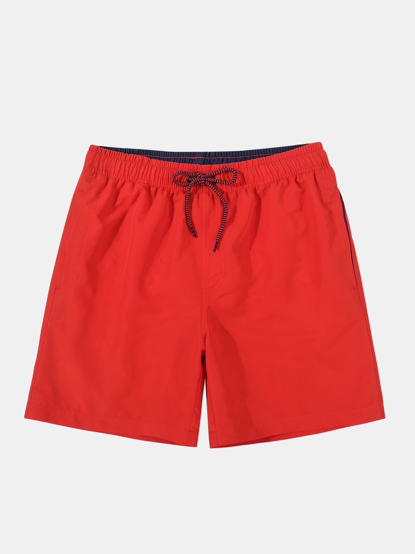 3 Pieces Contrast Waistband Swim Shorts