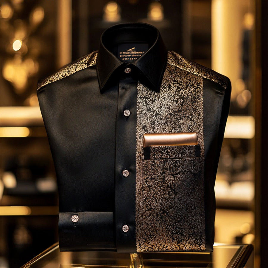 Luxury Premium High Elasticity Shirt Business Casual Out Vacation Long Sleeve Shirt
