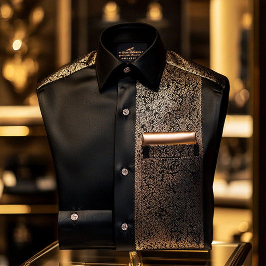Luxury Premium High Elasticity Shirt Business Casual Out Vacation Long Sleeve Shirt