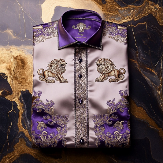 Luxury Business Leisure Long Sleeve Shirt with High Elastic Comfort Anti-Wrinkle Style