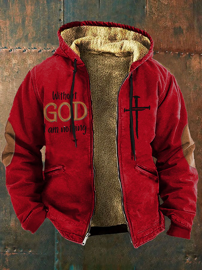 Men's Faith in God Fleece Jacket Multicolor