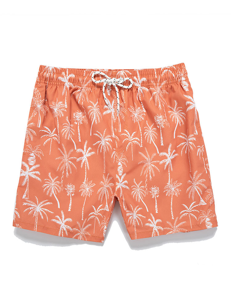 Palm Tree Print Swim Shorts