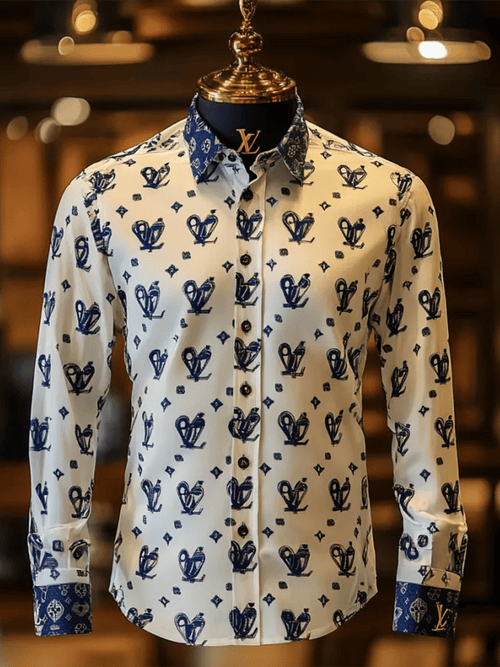 Men's Satin Luxe Long Sleeve Button Down Shirt