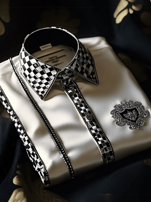 Men's Luxury Vintage Long Sleeve Shirt