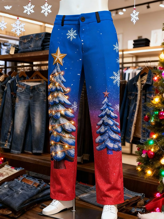 Men's Christmas Tree Suit Pants