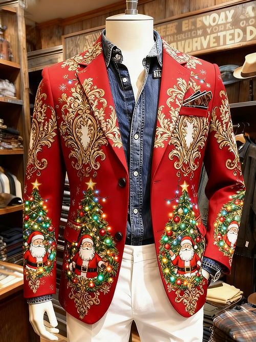 Men's Business Casual Christmas Suit Outerwear