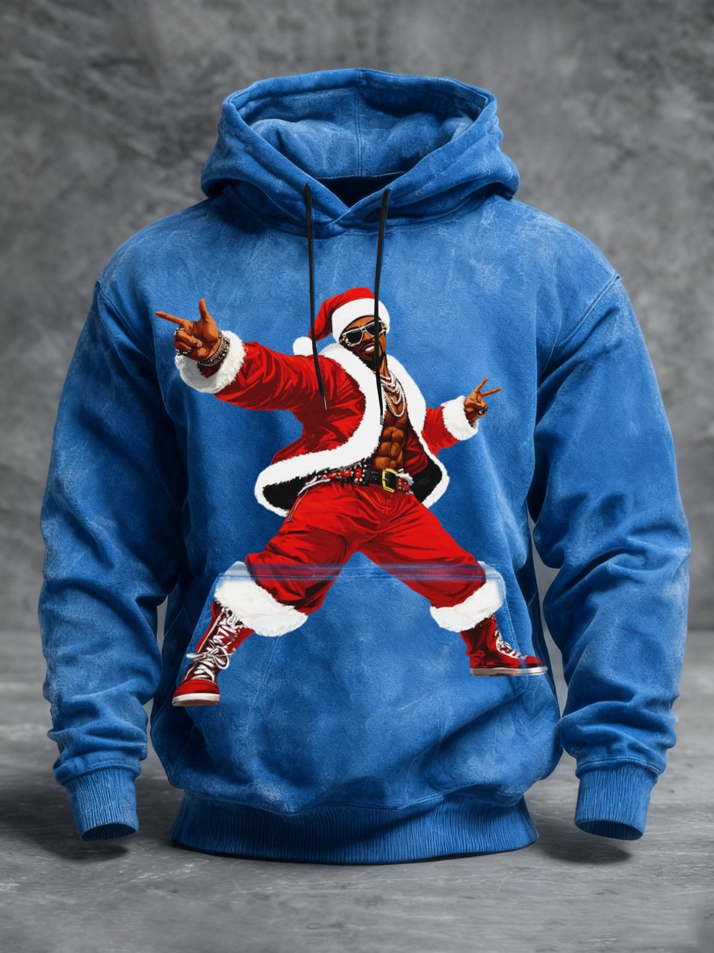Men's African American Christmas Print Top