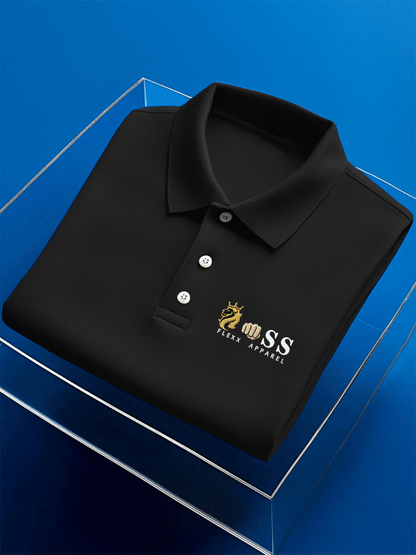 Men's Business Casual Printed Polo Shirt