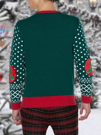 Men's Drink Up Bitches Christmas Printed Sweater