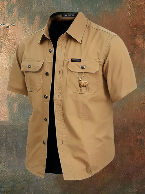 Men's Western Elk Outdoor Shirt