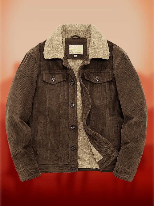 Men's Western Multi-Pocket Lapel Outdoor Farm Jacket