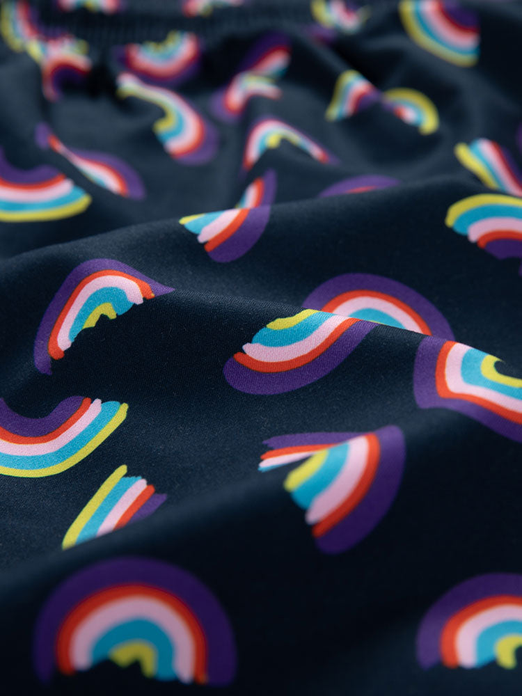Rainbow Print Swim Shorts