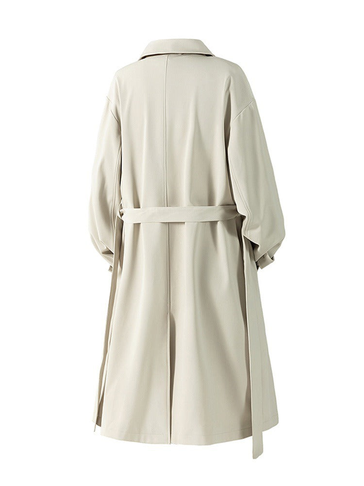 2025 Men's Autumn New American Style Mid-Length Trench Coat