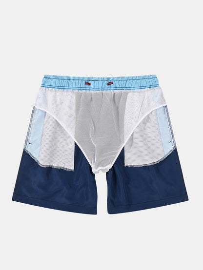 Contrast Waistband Swim Shorts