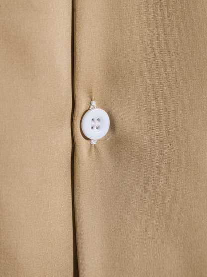 Satin Revere Collar Shirt