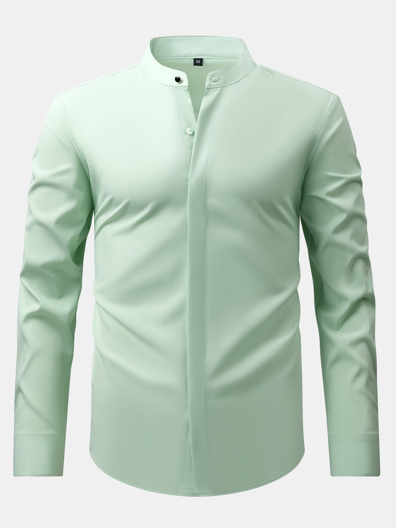 3 Pieces Non-Iron Hidden Placket Stand Collar Dress Shirt
