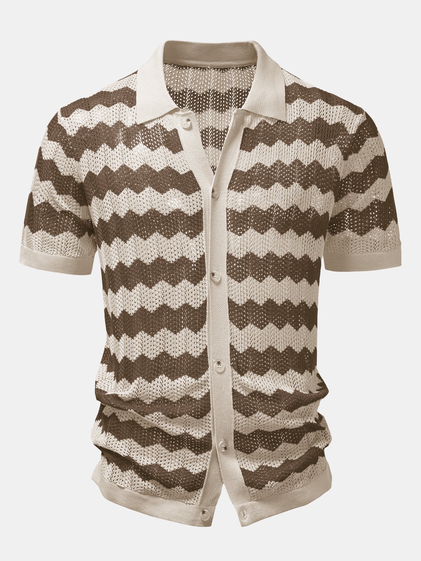 Wave Crochet Shirt