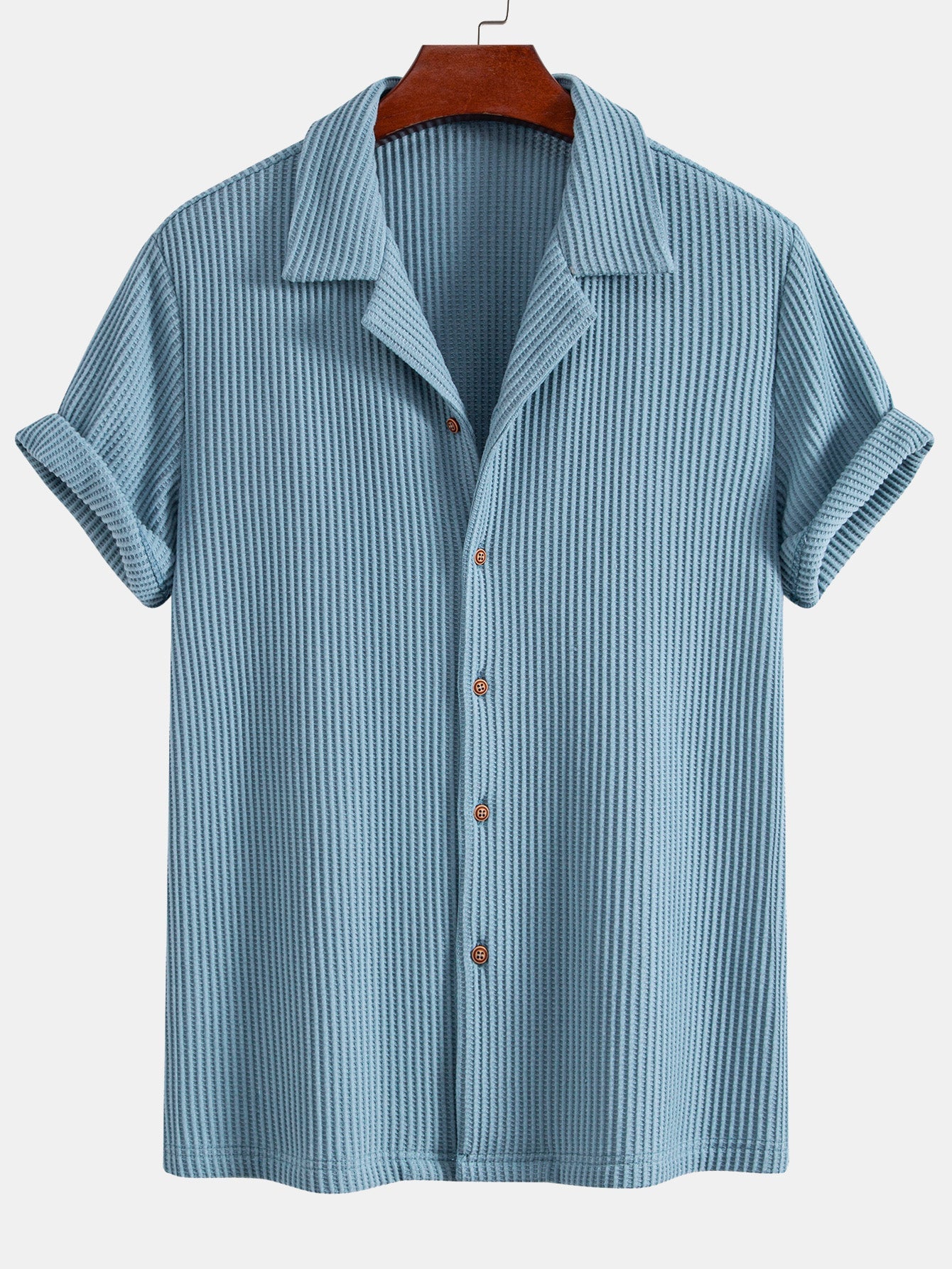 Waffle Button Up Shirt