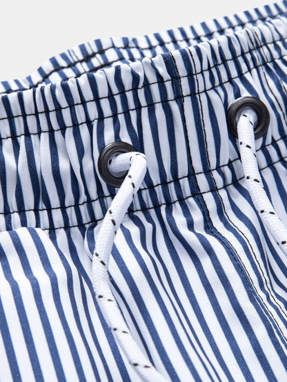 Stripe Print Swim Shorts