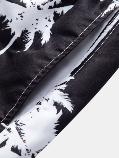 Palm Tree Print Swim Shorts