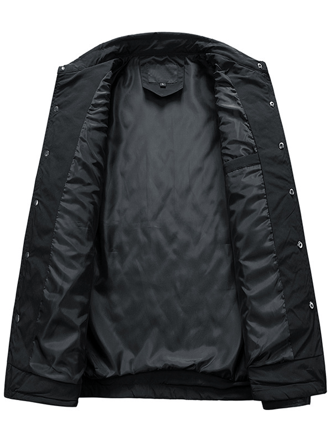 Men's Retro Diamond Pleated Cotton Multi-Pocket Casual Cotton Jacket