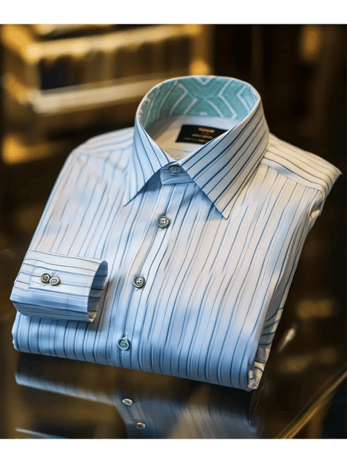 Men's Satin Luxe Long Sleeve Button Down Shirt