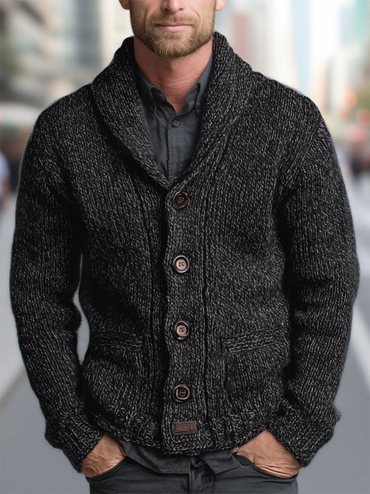 Men's Casual Business Knitted Sweater Jacket