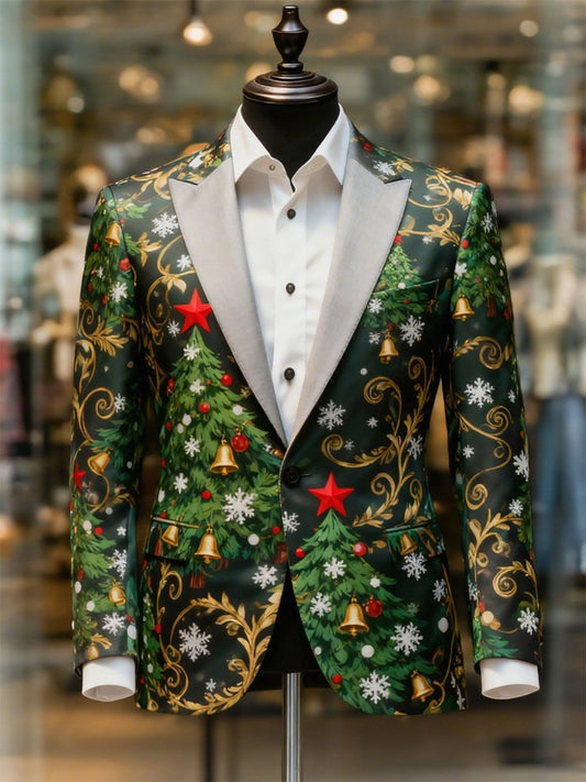 Men's Business Casual Christmas Suit Outerwear