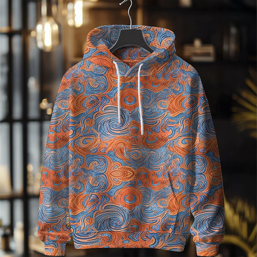 Fall/Winter Casual Warm Fashion Print Hoodies For Men