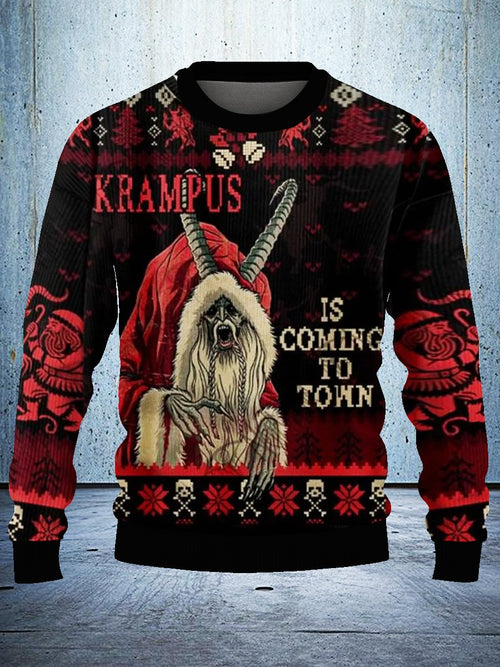 Scary Santa Claus Ugly Christmas Sweatshirt