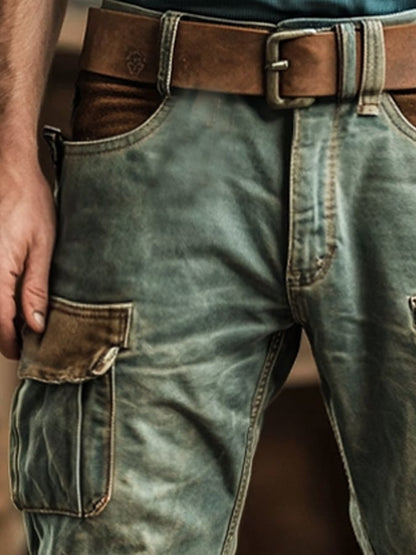 Men's Retro Outdoor Functional Overalls
