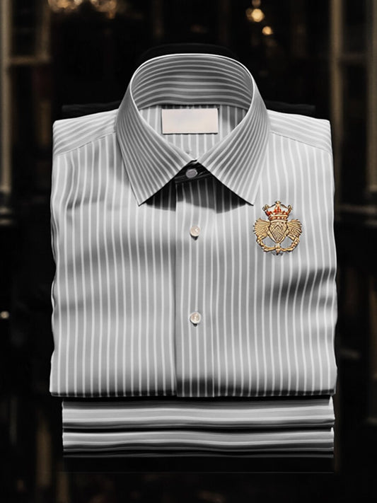 Men's Outdoor Casual Stripe Long Sleeve Shirt
