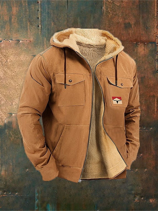Men'S Vintage  Westward Print Outerwear